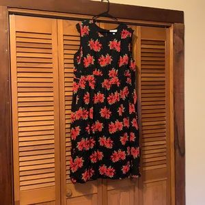 Poinsettia Christmas Dress